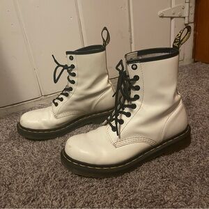 Dr. Martens White Combat Boots